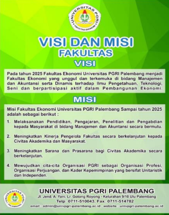 Visi Dan Misi Fakultas Ekonomi Bisnis